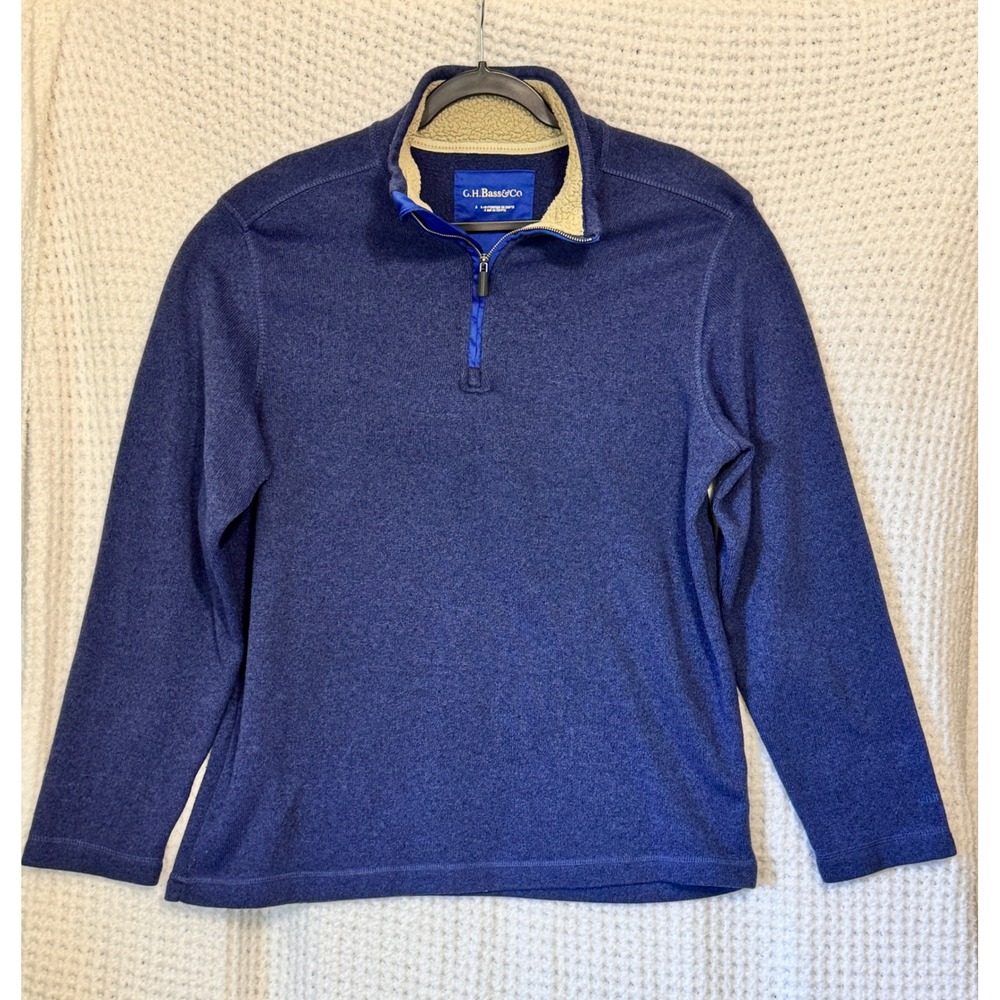 G.H. Bass & Co.‎ Mens Quarter Zip Pullover Sweater - Cozy & Stylish